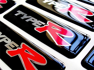 Ad strip motorcycle - doming sticker Ad strip motorcycle - doming sticker
